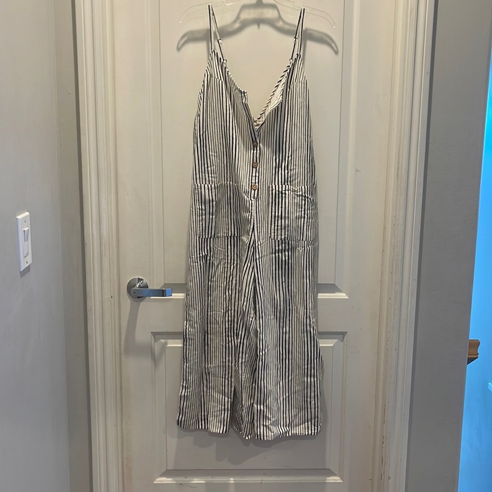 BILLABONG linen striped romper - small